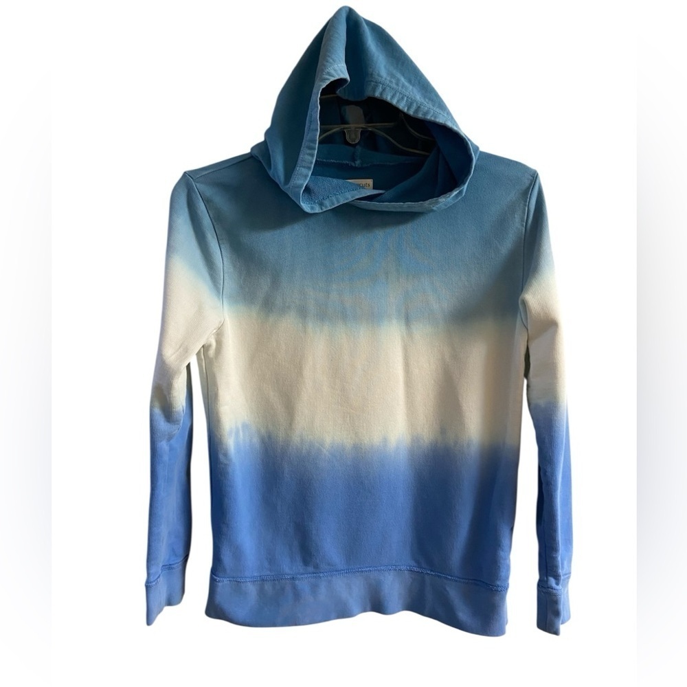 Crewcuts Boys Hoodie Pullover Blue Tie Dye Ombre Size 10
